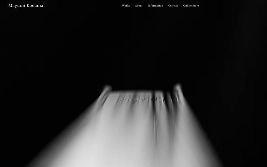 Mayumi Kodama のWebサイトのキャプチャ
